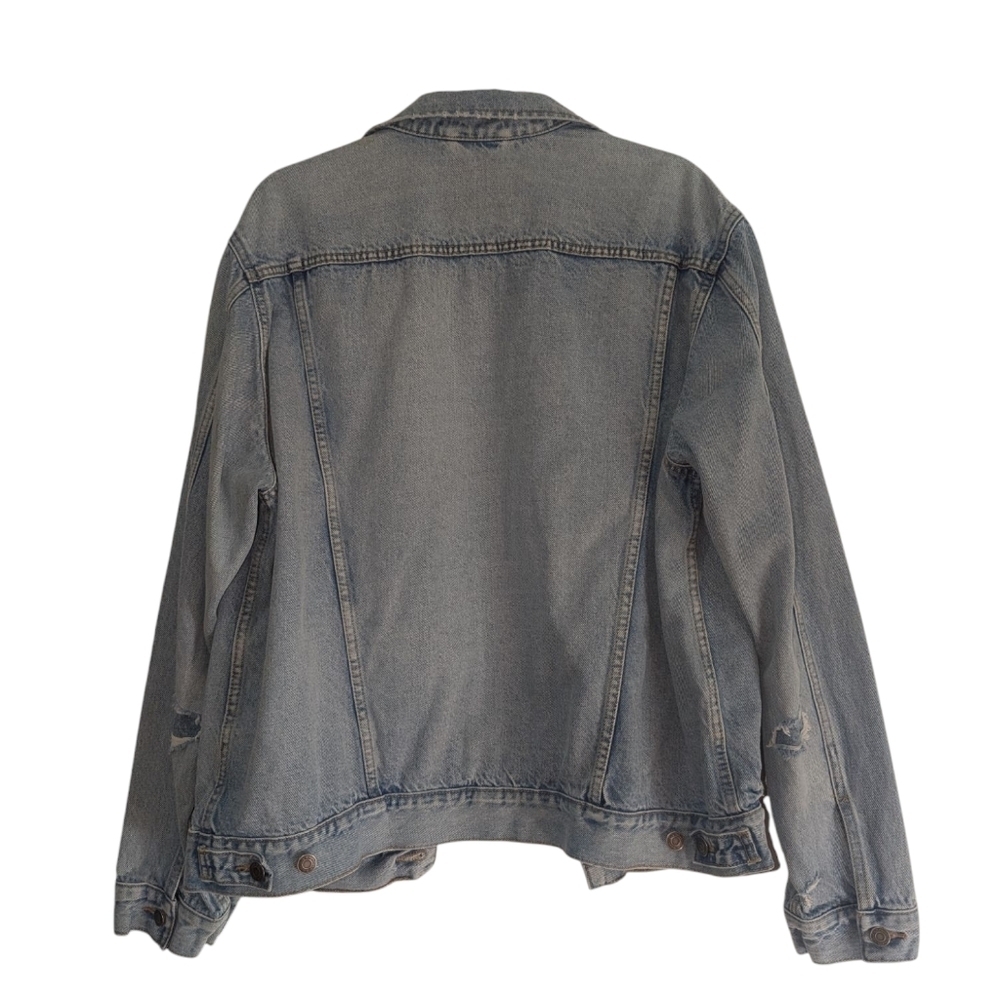 Old Navy Blue Jean Jacket Classic Denim Style - Picture 4 of 5